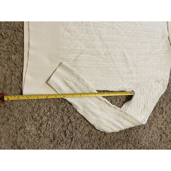 Tommy Hilfiger Women's Turtleneck Pullover Sweater, White, Size L - Picture 5 of 8